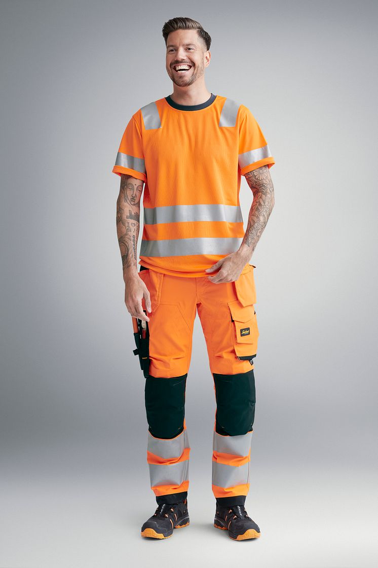 6243 Synlighetsbukse med hylsterlommer, Klasse 2