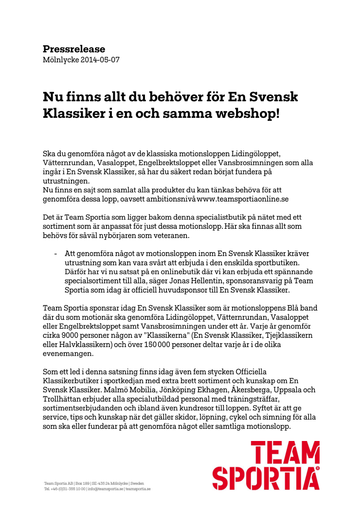 Nu finns allt du behöver för En Svensk Klassiker i en och samma webshop!