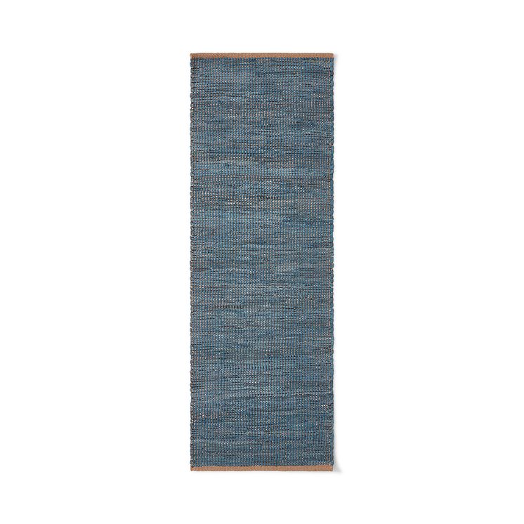 10370_Matta Återvunnen Bomull 70x200cm Blå
