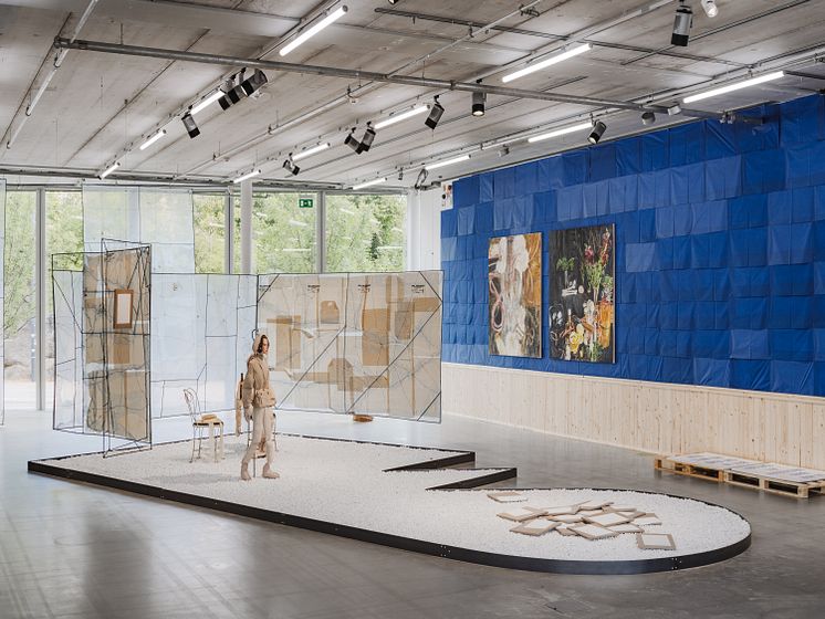 Installationsbilder frånco utställningen Playa! på Bonniers Konsthall