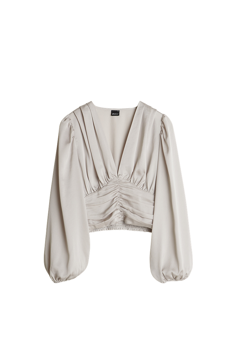 victoria blouse - silver cloud