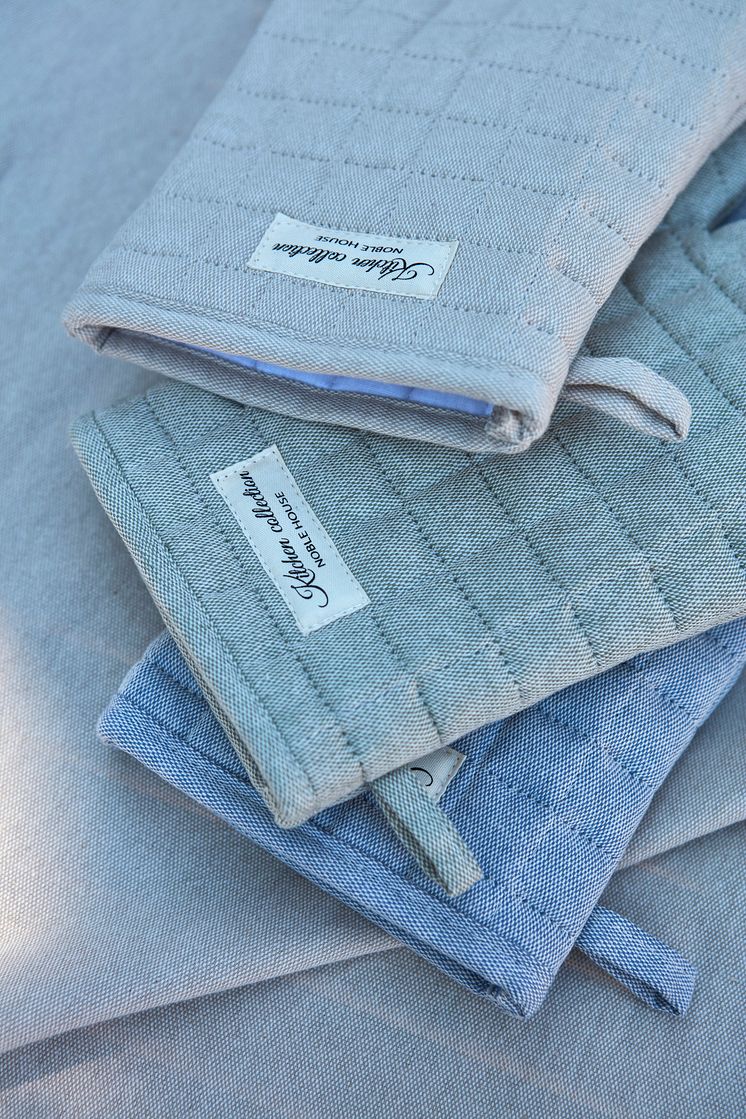 89125-20_2  OVEN GLOVE FROG CHAMBRAY close up