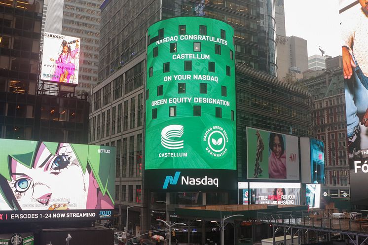 Castellum Nasdaq Green Designation New York