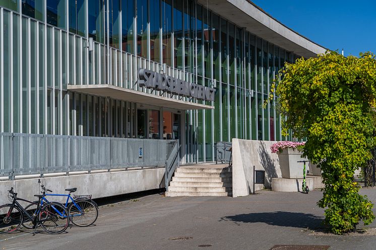Stadsbiblioteket entré foto Joakim Leihed