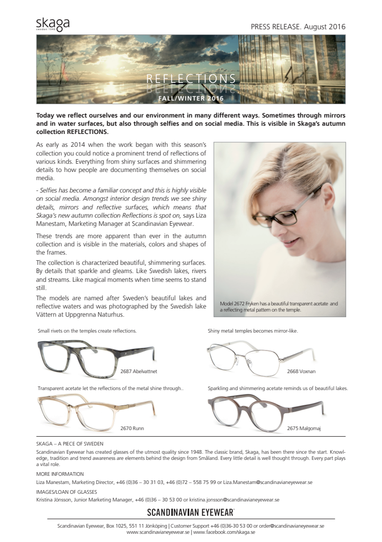 Skaga Reflections Press Release English