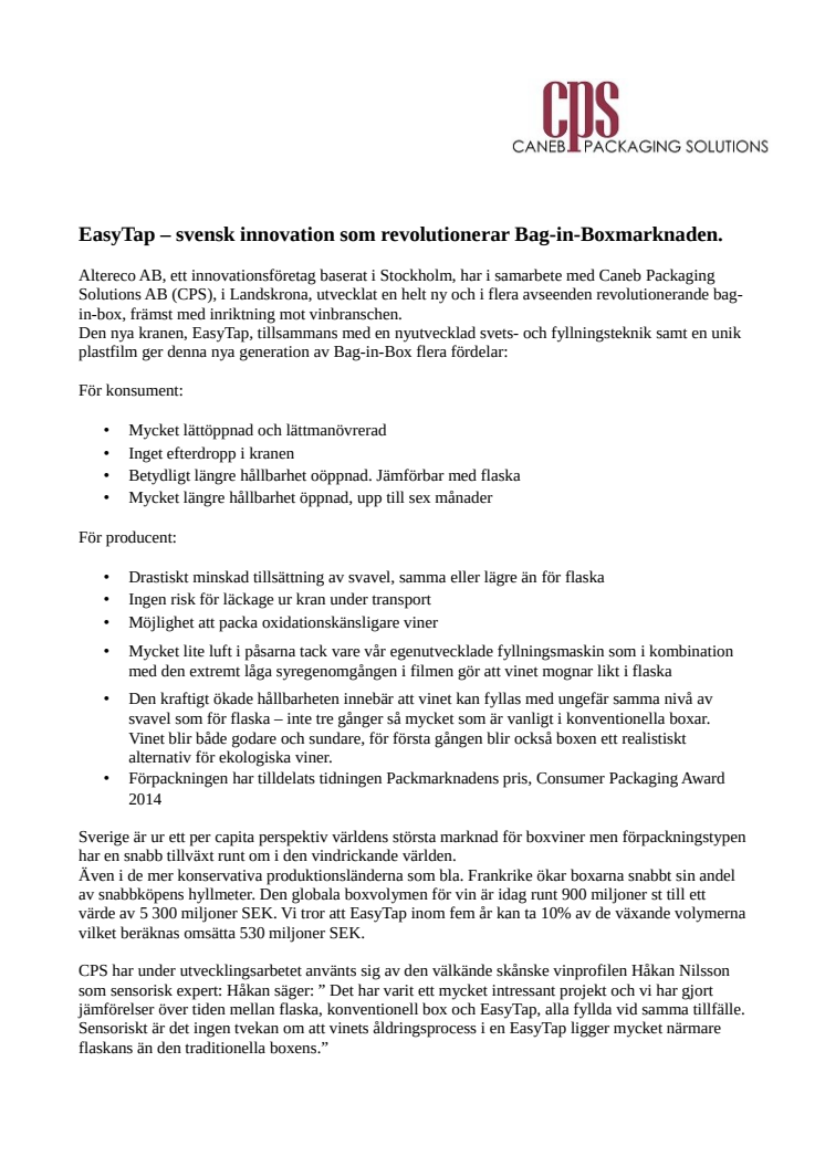 Finca Antigua på box - nu med svensk innovativ tappkran