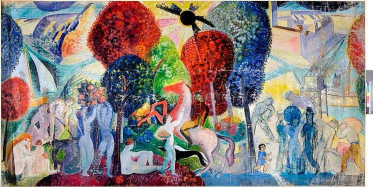 Isaac Grünewald, Land och stad, 1918, Skissernas museum, Lund.