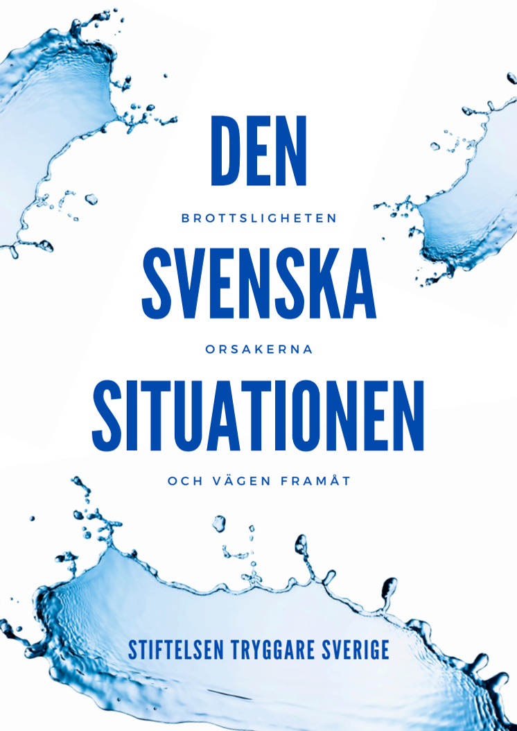 Den svenska situationen - brottsligheten, orsakerna och vägen framåt