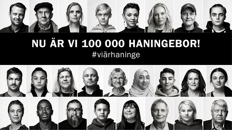Nu är vi 100 000 Haningebor