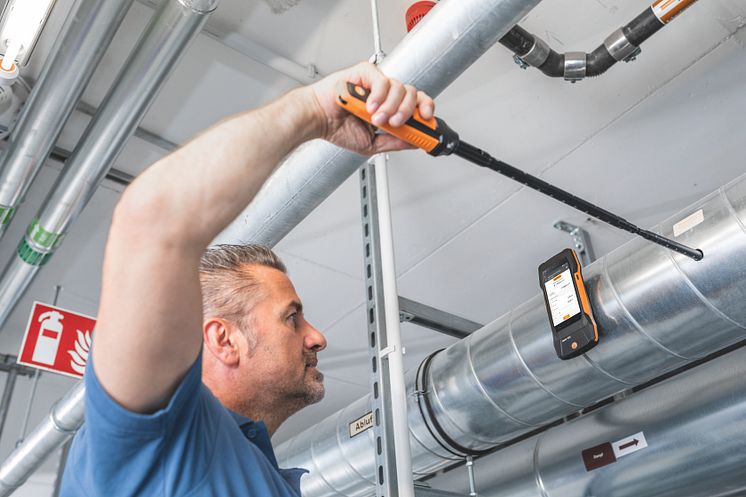 testo 400 för luftflödesmätning i kanaler