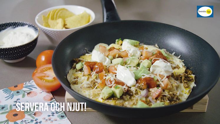 Minska matsvinnet med Taco-omelett