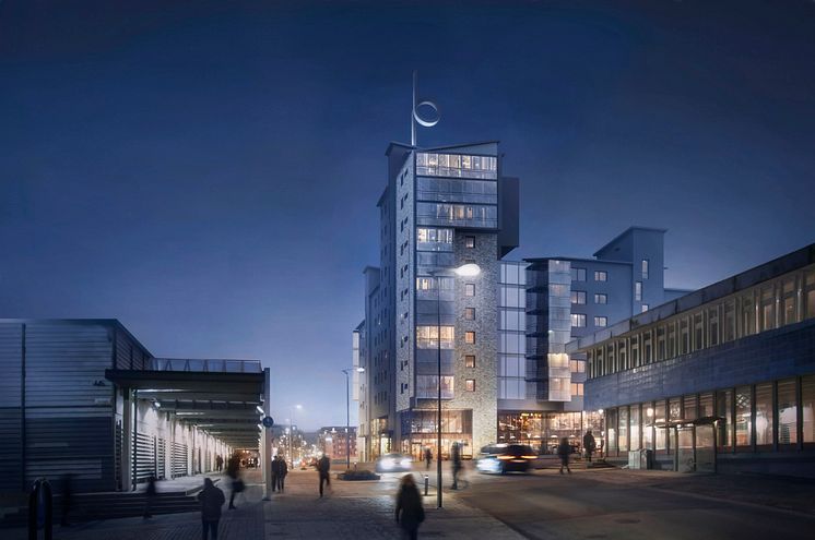 Nytt lysande kännetecken för Partille centrum