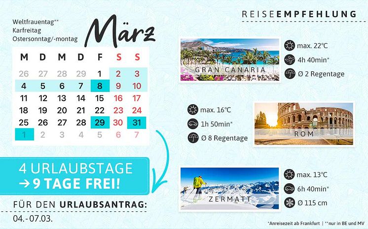 Brückentage März 2024
