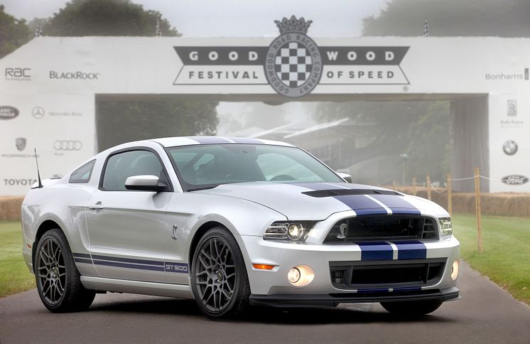Ford Shelby GT500 visar musklerna på motorfestivalen Goodwood Festival of Speed