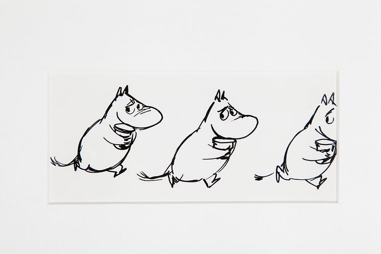 Tove Jansson, Skiss till Det osynliga barnet och andra berättelser, 1962. ©️Moomin Characters™ 