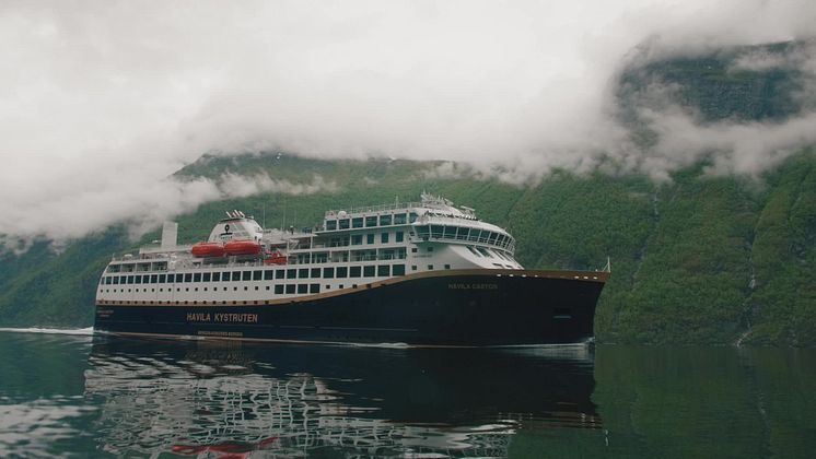 Havila Castor in the Geirangerfjord