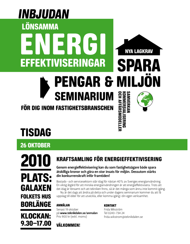 Lönsamma energieffektiviseringar