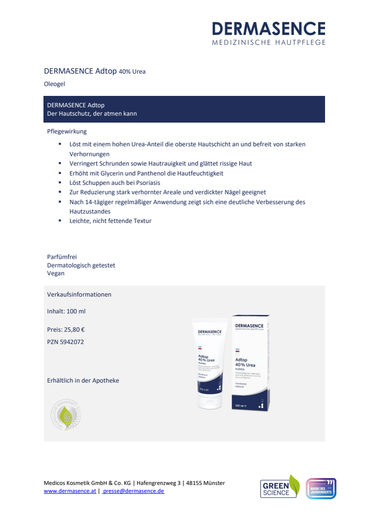 Factsheet AT: DERMASENCE Adtop 40% Urea.pdf