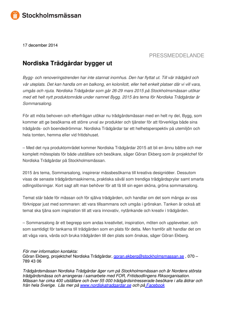 Nordiska Trädgårdar bygger ut