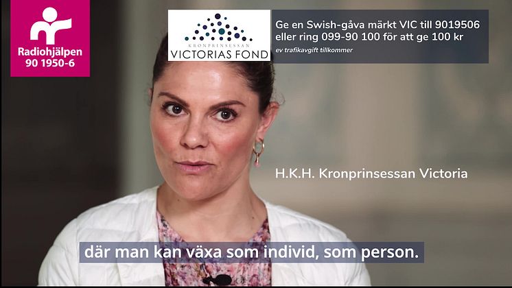 Barns psykiska hälsa stöds av Kronprinsessan Victorias fond