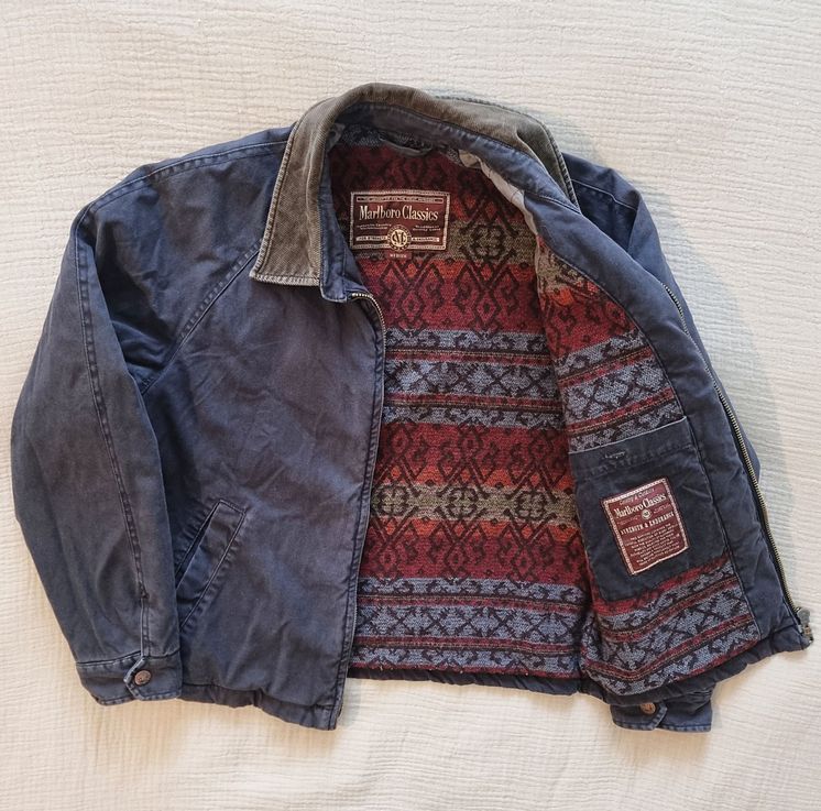 Marlboro Classics, Vintage 90s Lined Charcoal Grey Detroit Work Jacket 5000 kr.jpg