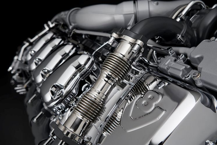 Neuer Scania V8-Motor mit aktiver Einlassdosierung bei der Kraftstoffpumpe