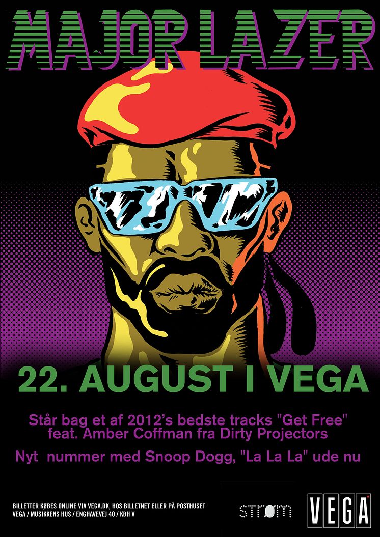 Major Lazer 22. august i Store VEGA