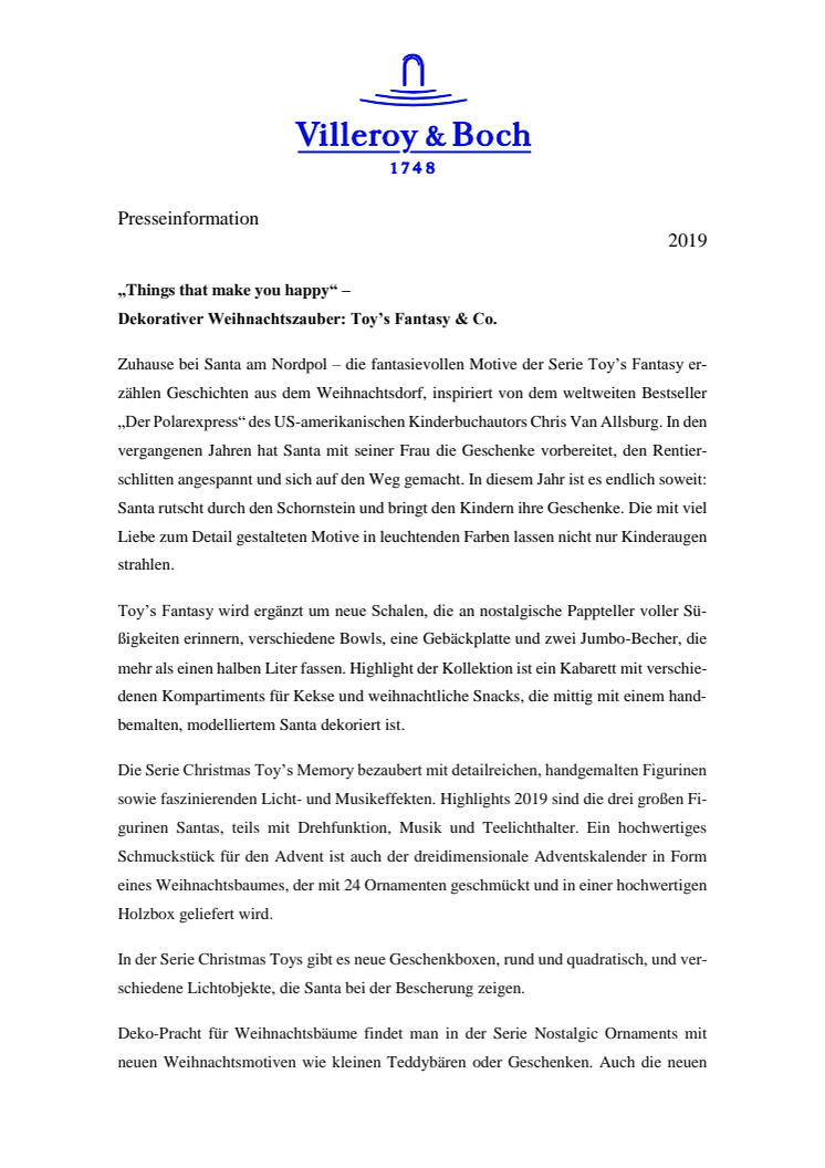 „Things that make you happy“ – Dekorativer Weihnachtszauber: Toy’s Fantasy & Co. 