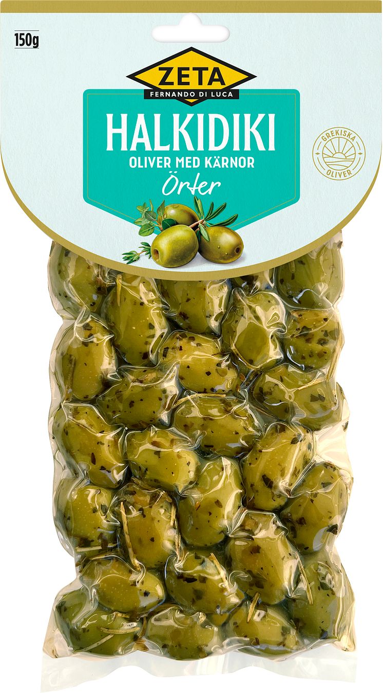 Zeta Halkidikioliver Örter med kärnor 150 g.jpg
