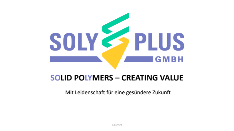 SolyPlus Pitch Deck | Deutsch | Juli 2022