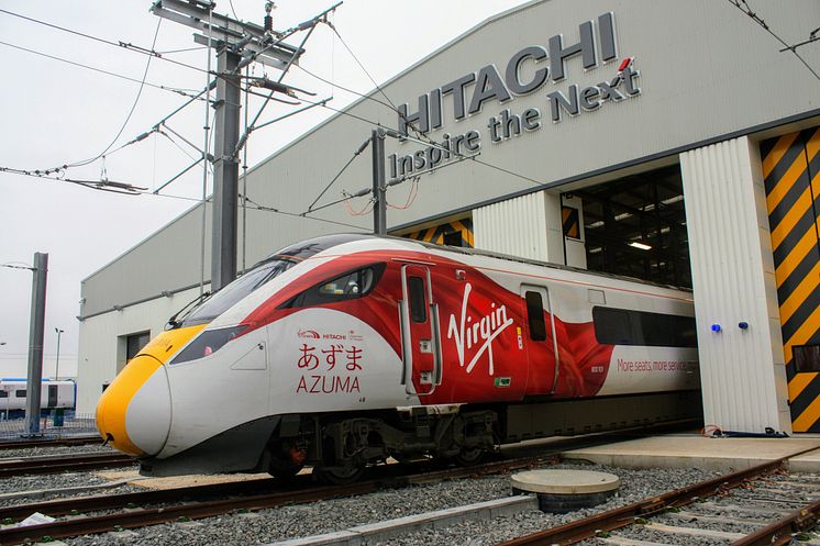 Azuma at Doncaster depot
