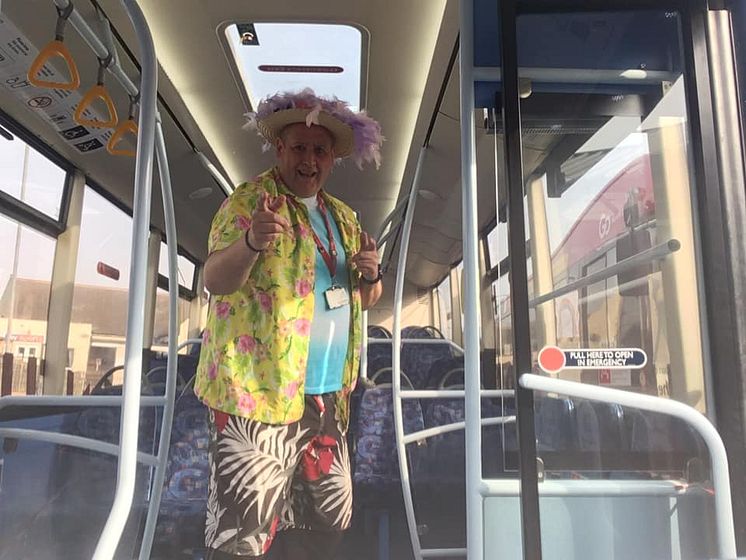 Go North East key worker helping spread Easter weekend cheer