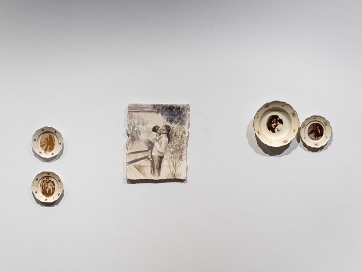 Valeria Montti Colque, installationsvy Cosmonación – Modersberget, Bonniers Konsthall, 2025