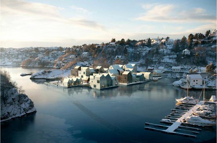 Strusshamn. Eriksen Skajaa Arkitekter in collaboration with Bjørbekk og Lindheim Landskapsarkitekter.