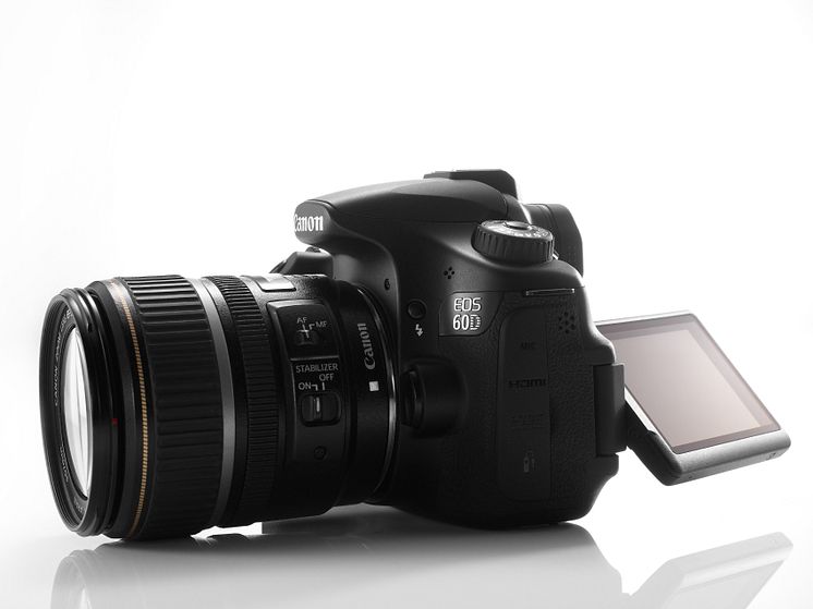 EOS 60D LEFT SIDE w LCD OPEN