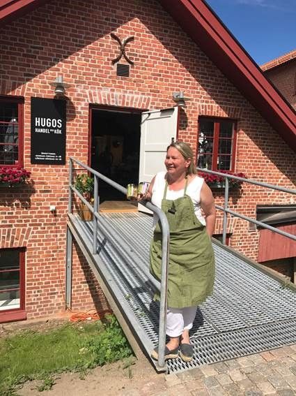 Jenny på Hugos Handel & Kök.