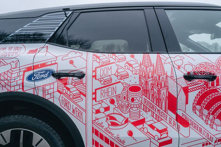 Ford und 1. FC Köln feiern 30-jährige Partnerschaft mit Ford Explorer im Köln-Design