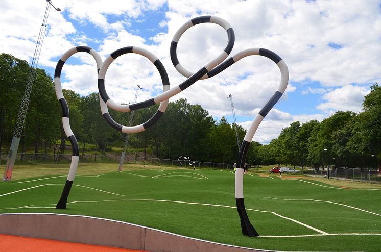 Puckelbollplan i Skärholmen. (Foto: Anna Serratusell Wallin, Stockholms stad.)