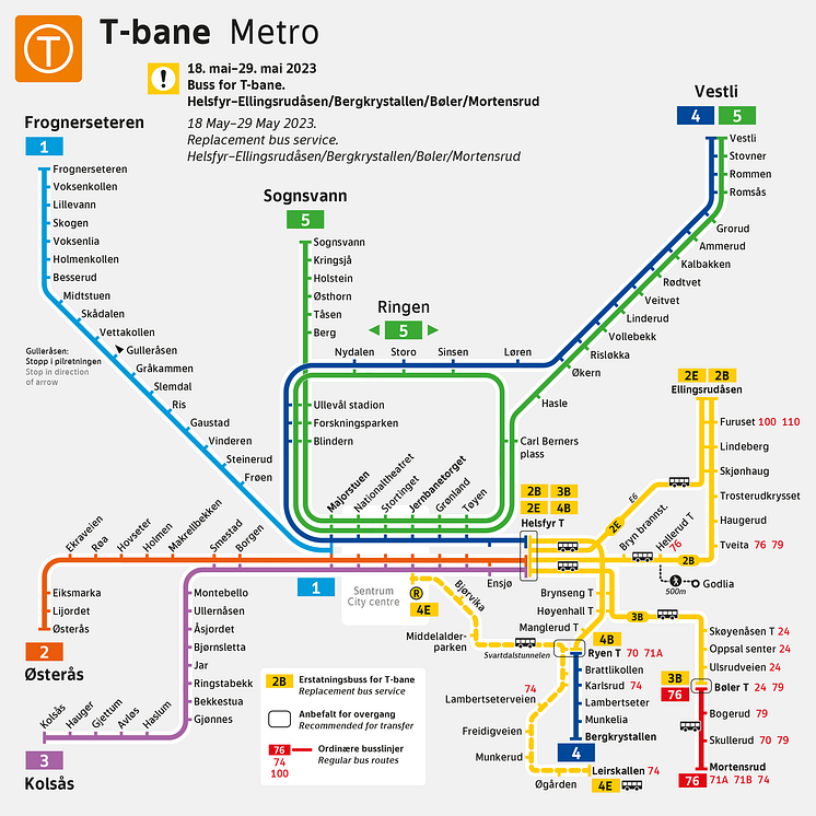 T-banekart-buss for T-bane 2_3_4_ 18-29 mai_23_f