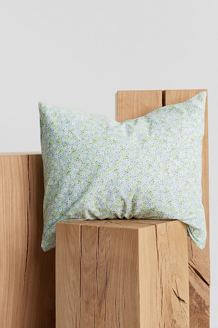 gina home pillow case - green flower