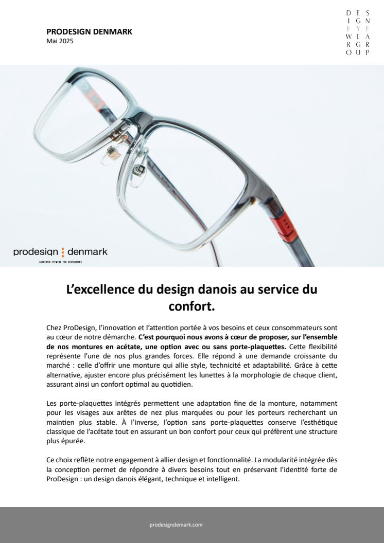 Prodesign - L'excellence du design danois au service du confort 