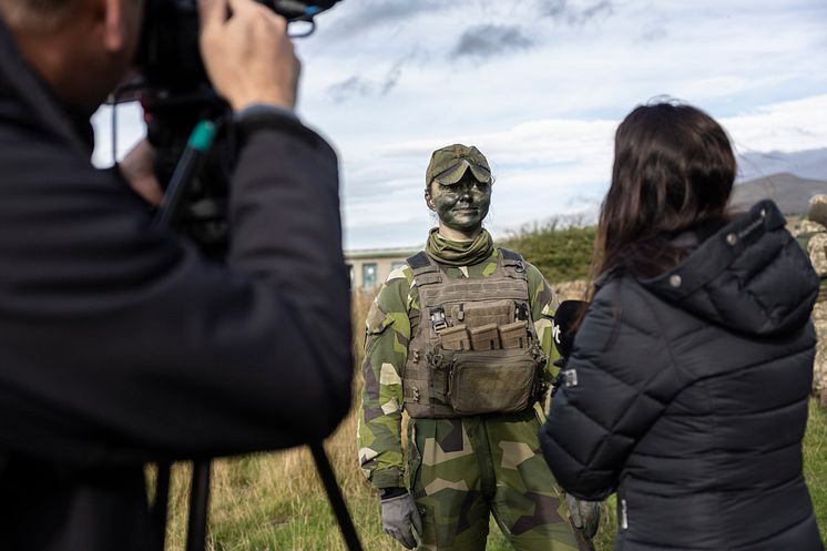 Ukrainska rekryter under utbildning i Storbritannien.