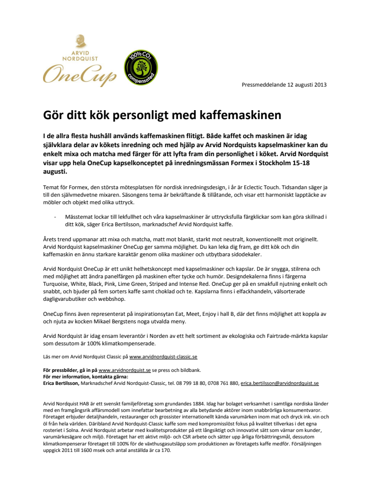 Gör ditt kök personligt med kaffemaskinen
