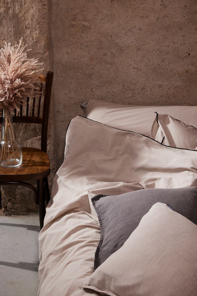 917751-25 Chambray bedset linen beige