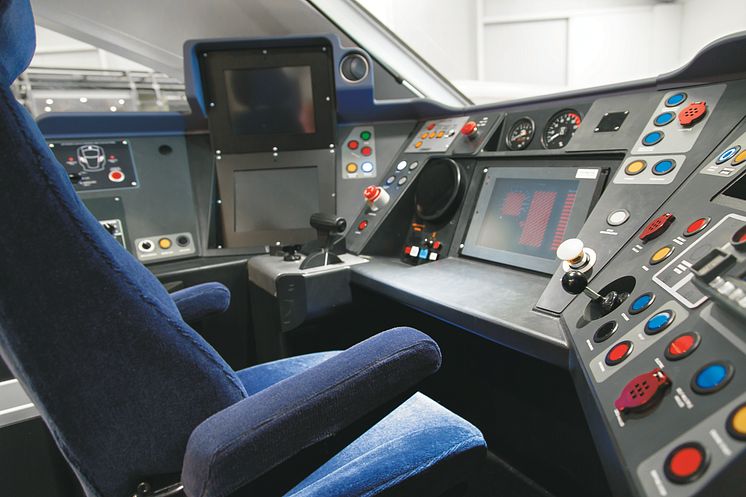 Intercity train driver cab mock up