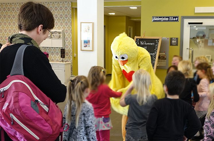 Gula Pippin blad barnen på Boken