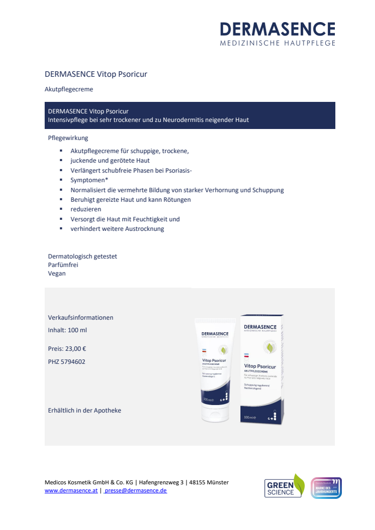 Factsheet AT: DERMASENCE Vitop Psoricur Akutpflege.pdf