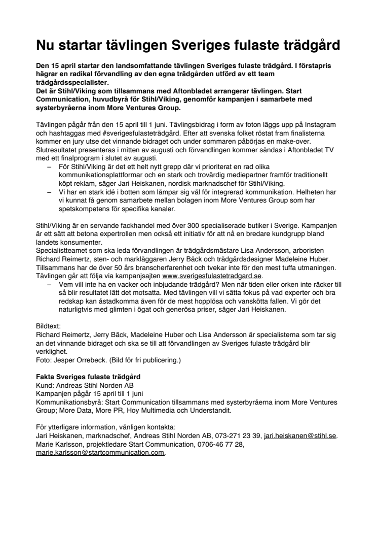 Nu startar tävlingen Sveriges fulaste trädgård