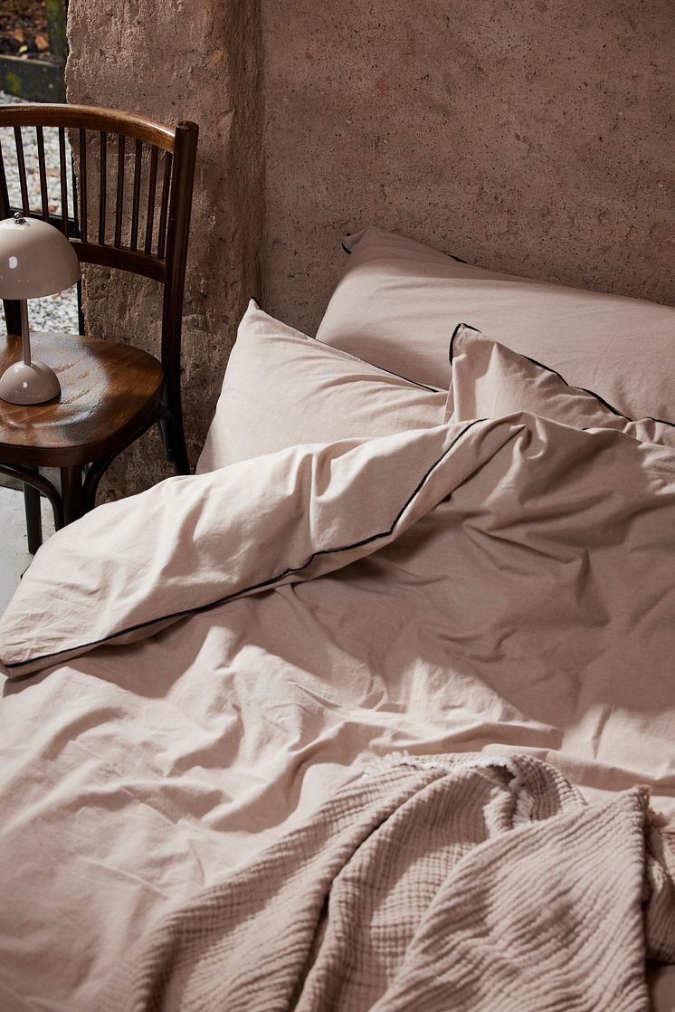 917751-25 Chambray bedset linen beige