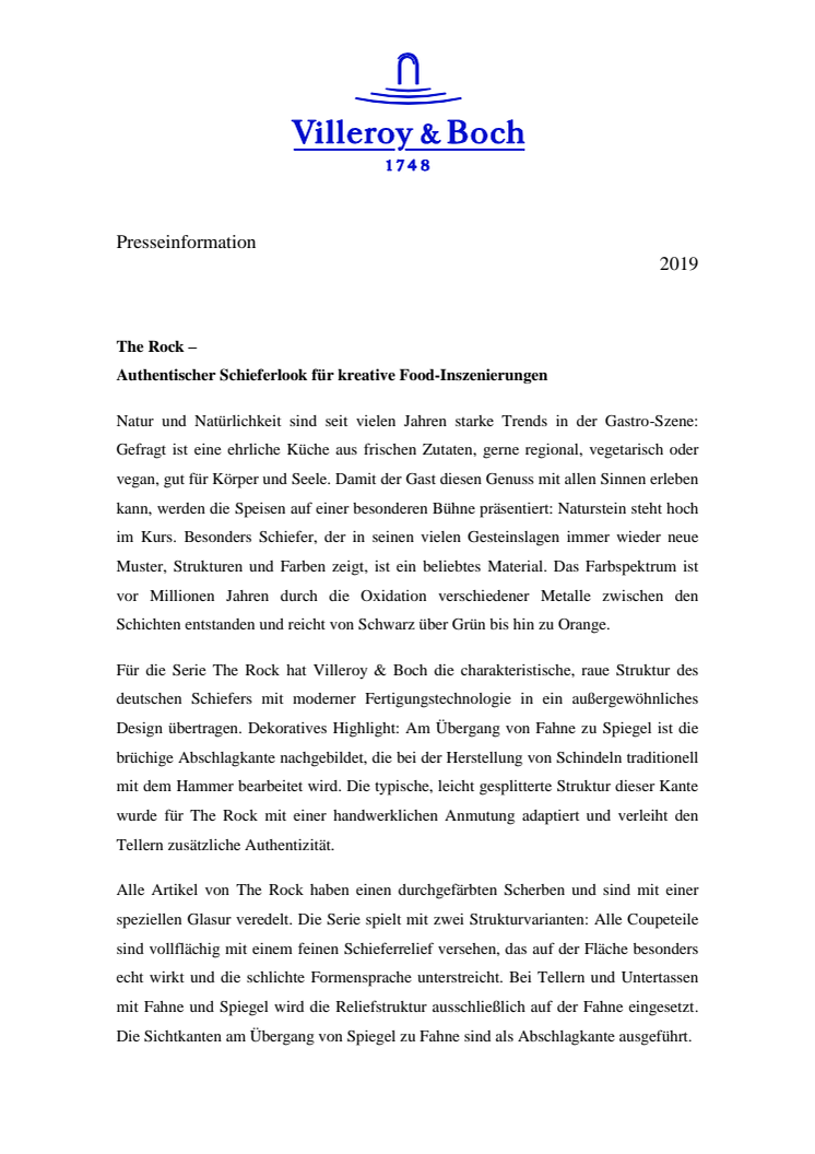 The Rock – Authentischer Schieferlook für kreative Food-Inszenierungen